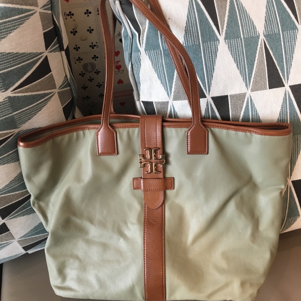 *Sale* Tory Burch Coated Canvas Tote